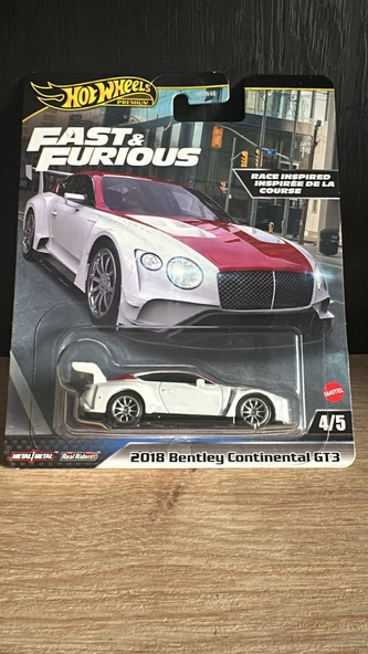 Hot Wheels Premium 2018 Bentley Continental GT3 ürün görseli 1