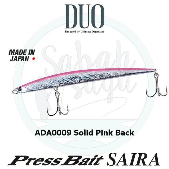 Duo Press Bait Saira 175 ADA0009 Solid Pink Back ürün görseli 1