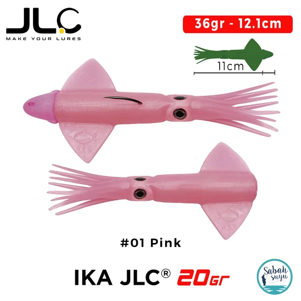 JLC IKA 20 Combo Set 36gr 12.1cm #01 Pink (2+1) Silikon Kalamar ürün görseli 1