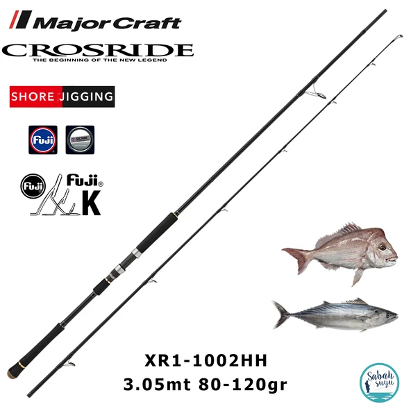 Major Craft Crosride XR1-1002HH 3.05mt 80-120gr (2P) Shore Jigging Kamış ürün görseli 1