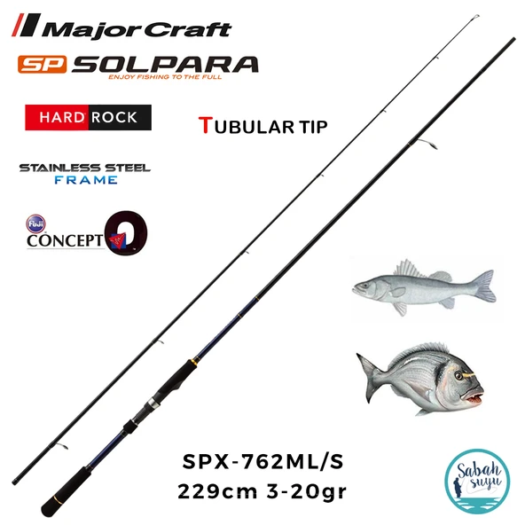 Major Craft Solpara SPX-762ML/S 229cm 3-20gr (2P) Spin Kamış ürün görseli 1