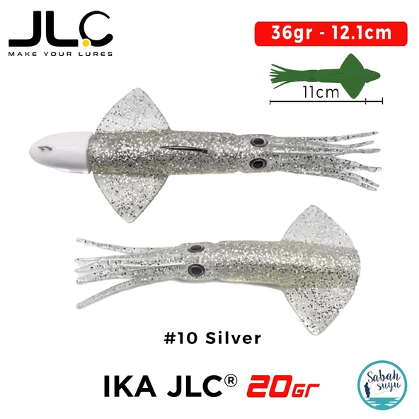 JLC IKA 20 Combo Set 36gr 12.1cm #10 Silver (2+1) Silikon Kalamar ürün görseli 1