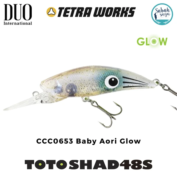Duo Tetra Works Toto Shad 48S CCC0653 Baby Aori Glow ürün görseli 1