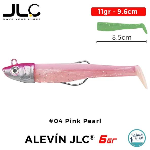 JLC Alevin Set 11gr 9.6cm #04 Pink Pearl Silikon Balık ürün görseli 1