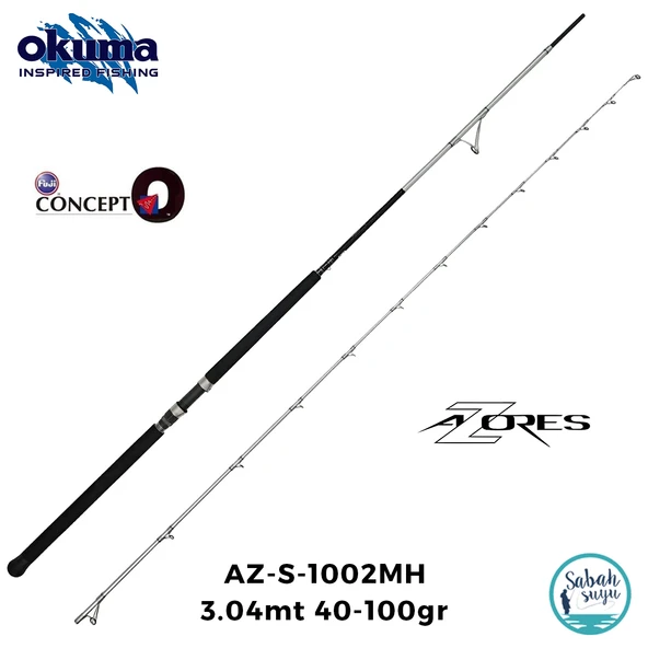 Okuma Azores 3.04mt 40-100gr (2P) Shore Jigging Kamış ürün görseli 1