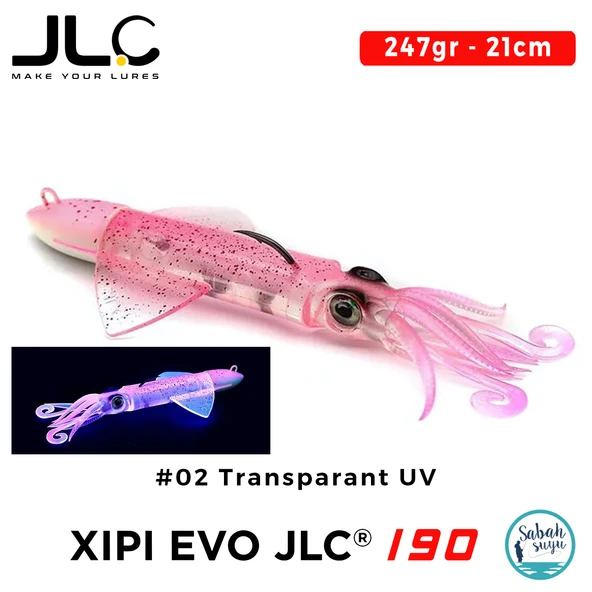 JLC Xipi Evo 190 Set 247gr 21cm #02 Transparant UV Silikon Kalamar ürün görseli 1