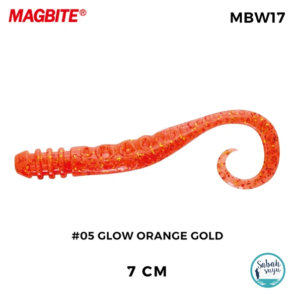 Magbite Silikon Ahtapot Bacağı 7cm #05 Glow Orange Gold (5 Adet) ürün görseli 1