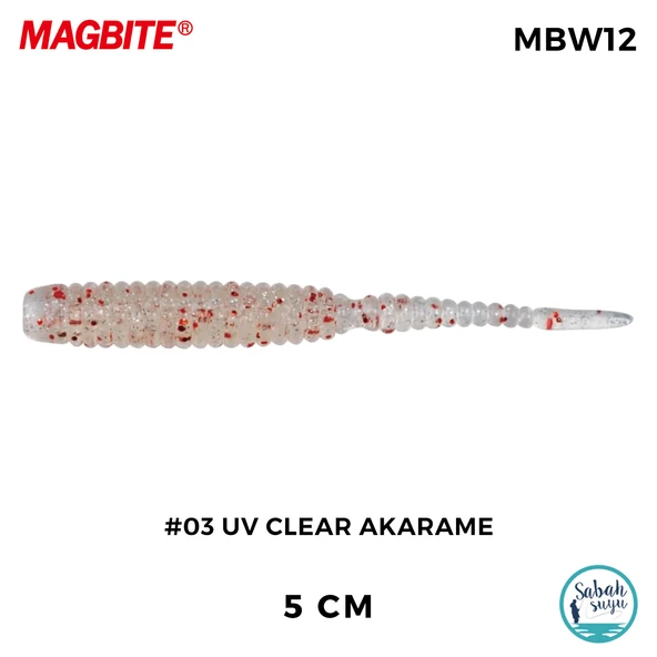 Magbite Stan 5cm #03 UV Clear Akarame Kokulu Silikon Yem (8 Adet) ürün görseli 1