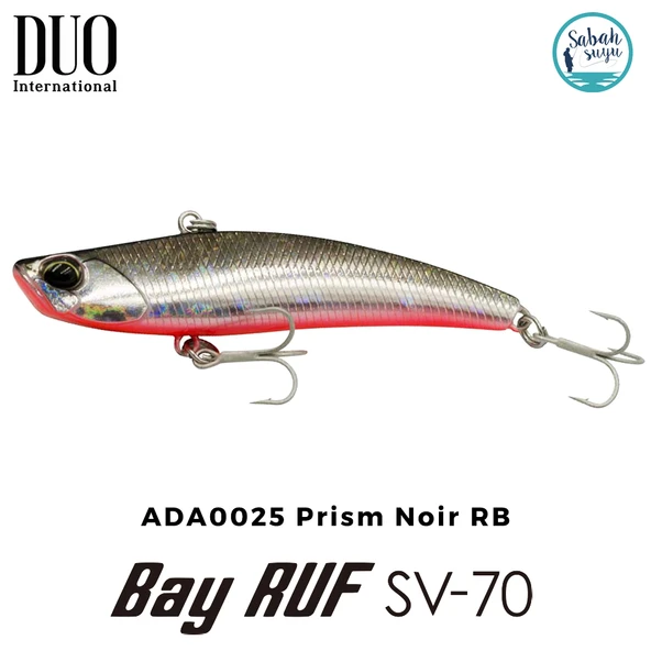 Duo Bay Ruf SV 70 7cm 11gr ADA0025 Prism Noir RB Vibrasyon Maket Balık ürün görseli 1
