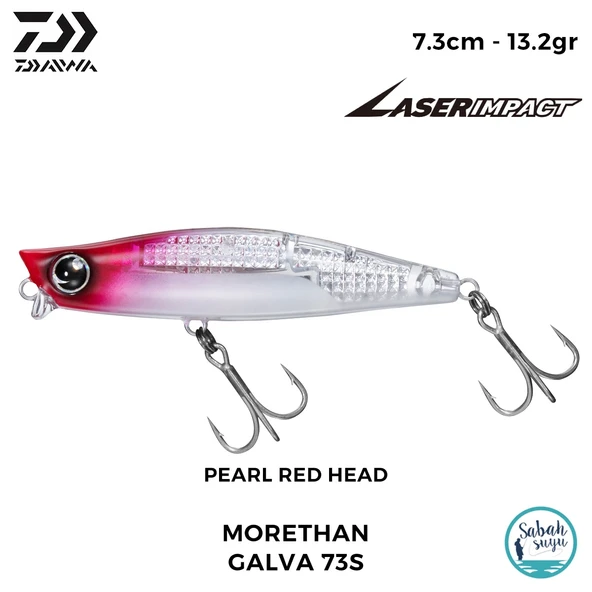 Daiwa Morethan Galva 73S-LI 7.3cm 13.2gr LI Pearl Red Head ürün görseli 1