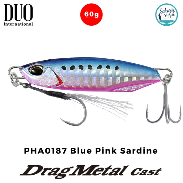 Duo Drag Metal Cast Jig 60gr. PHA0187 Blue Pink Sardine ürün görseli 1