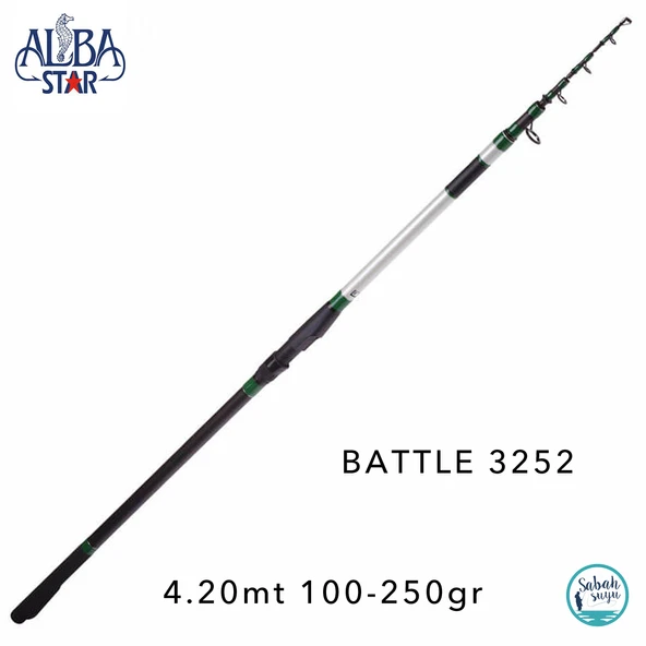 Albastar 3252 Battle 4.20mt 100-250gr Teleskopik Surf Kamış ürün görseli 1