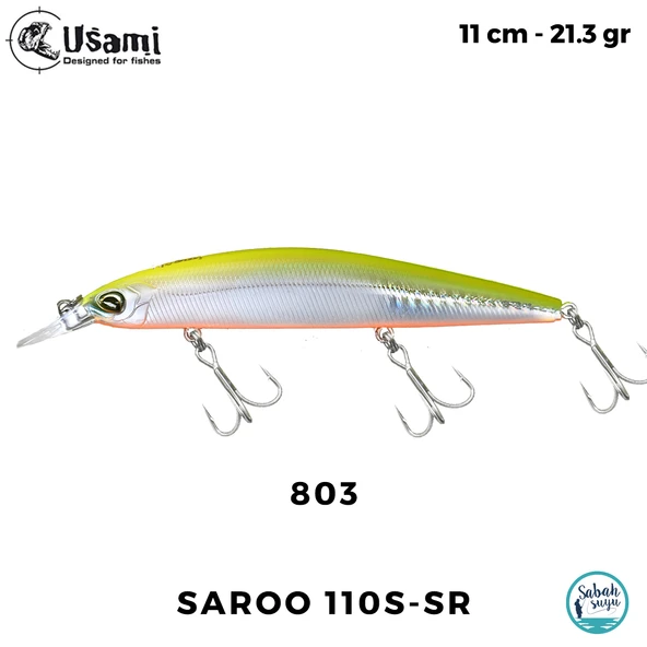 Usami Saroo 110S-SR 21.3gr Maket Balık #803 ürün görseli 1