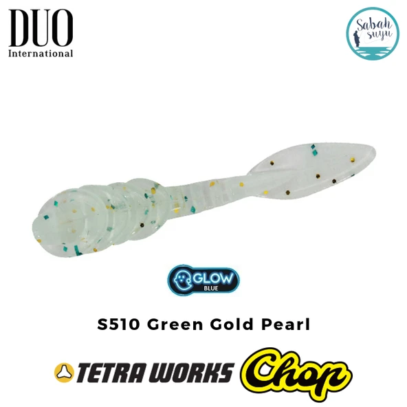 Duo Tetra Works Chop LRF Silikon 35mm. S510 Green Gold Pearl ürün görseli 1