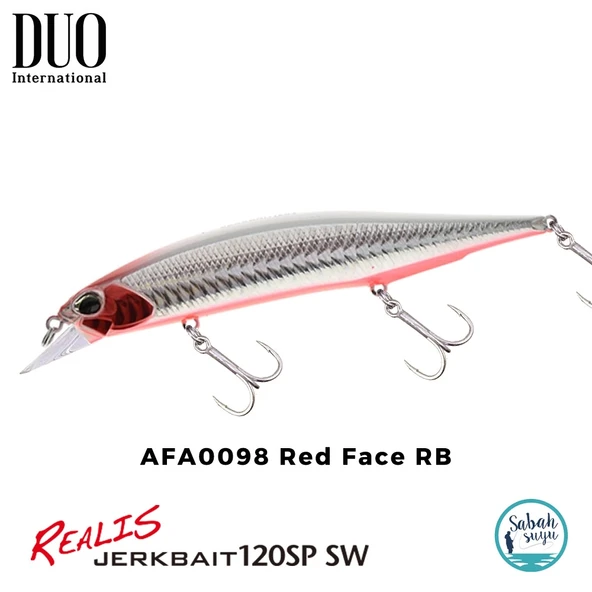 Duo Realis Jerkbait 120SP SW AFA0098 Red Face RB ürün görseli 1