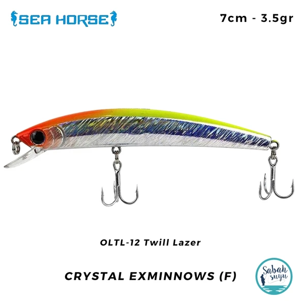 Sea Horse Crystal Exminnows (F) 7cm 3.5gr OLTL-12 Twill Lazer ürün görseli 1