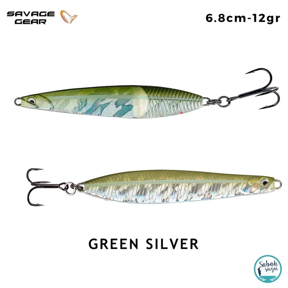 Savage Gear Seeker ISP 68mm 12gr Kaşık Yem Green Silver ürün görseli 1