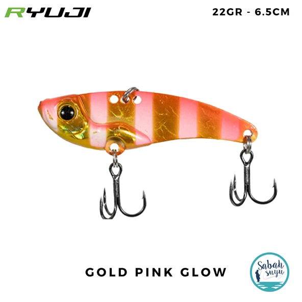 Ryuji Mirror VIB Vibrasyon Jig 6.5cm 22gr Gold Pink Glow ürün görseli 1
