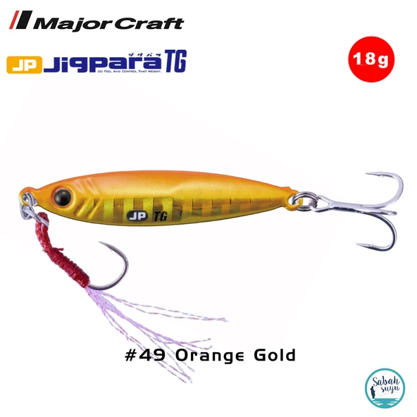 Major Craft Jigpara Tungsten JPTG-18gr 45mm #49 Orange Gold ürün görseli 1