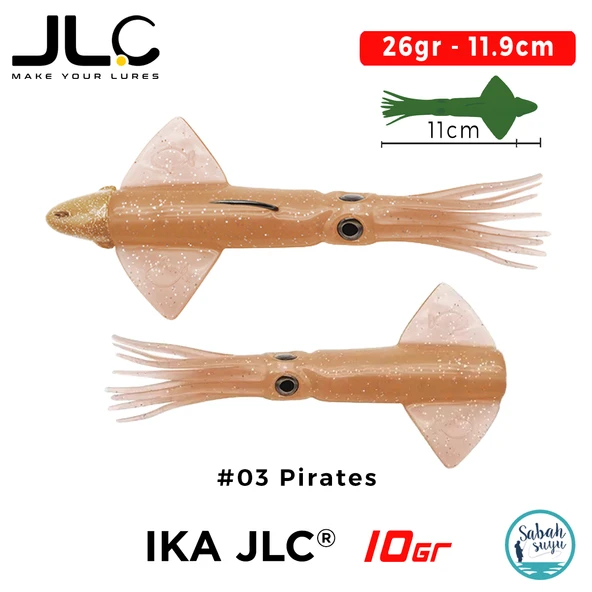 JLC IKA 10 Combo Set 26gr 11.9cm #03 Pirates (2+1) Silikon Kalamar ürün görseli 1