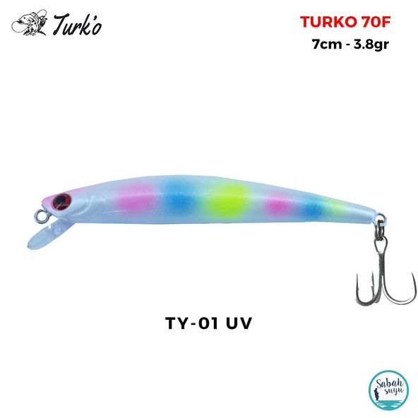 Turko 70mm 3.8gr Maket Balık TY-01 UV ürün görseli 1