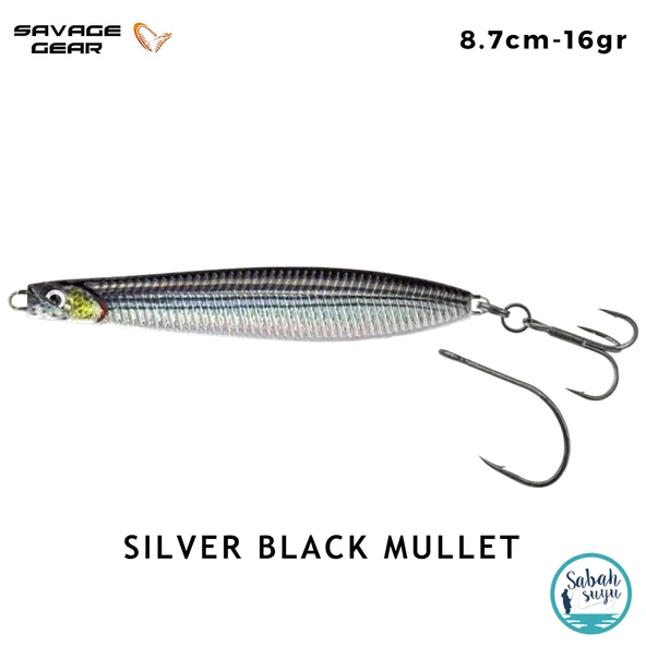 Savage Gear Seeker ISP 87mm 16gr Kaşık Yem Silver Black Mullet ürün görseli 1
