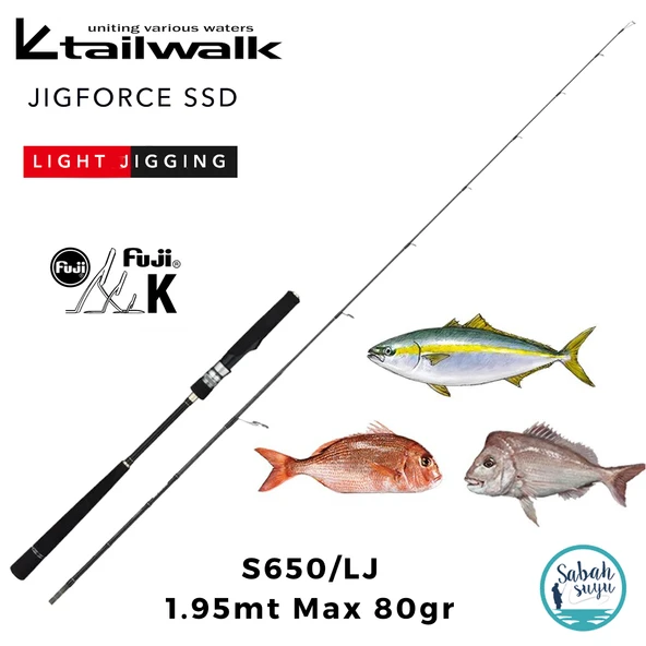 Tailwalk Jigforce SSD S650-LJ 1.95mt Max 80gr (S2P) Light Jigging Kamış ürün görseli 1