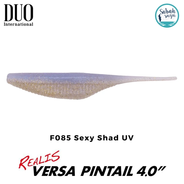 Duo Realis Versa Pintail 10cm (4") Silikon Yem F085 Sexy Shad UV ürün görseli 1