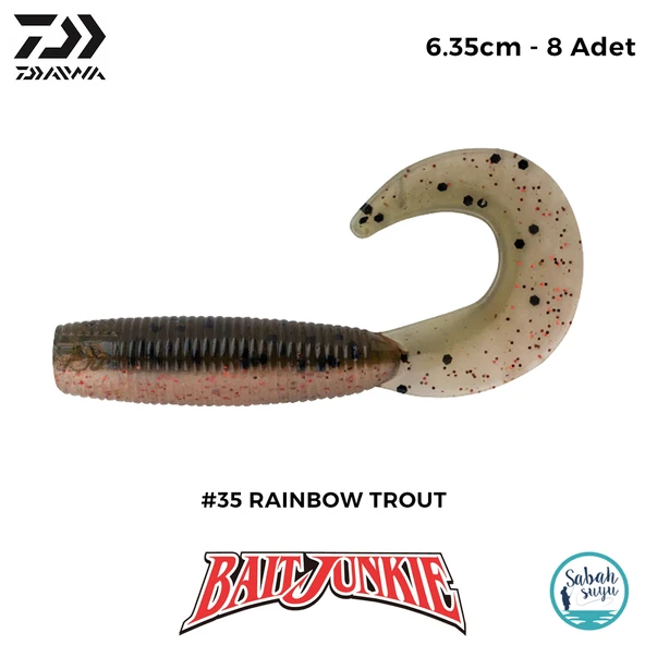Daiwa Bait Junkie Grub 6.35cm #35 Rainbow Trout (8 Adet) ürün görseli 1