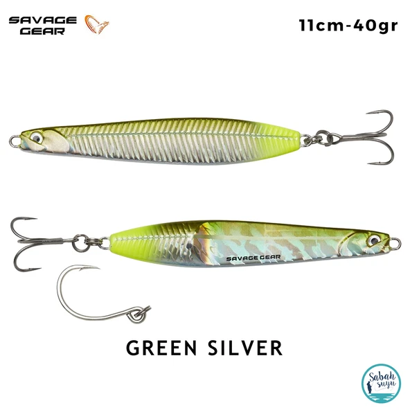 Savage Gear Surf Seeker 11cm 40gr Kaşık Yem Green Silver ürün görseli 1
