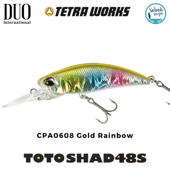 Duo Tetra Works Toto Shad 48S CPA0608 Gold Rainbow ürün görseli 1