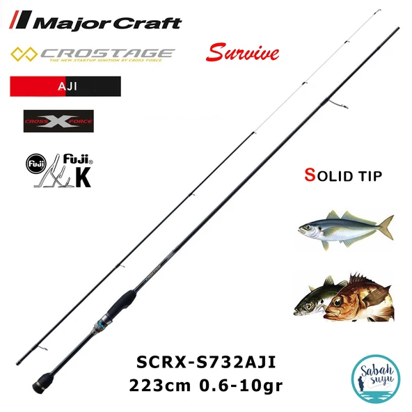 Major Craft Crostage Survive SCRX-S732AJI Solid 2.23mt 0.6-10gr (2P) LRF Kamış ürün görseli 1