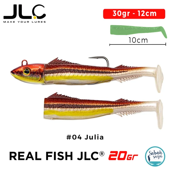 JLC Real Fish 20 Combo Set 30gr 12cm #04 Julia (2+1) Silikon Balık ürün görseli 1