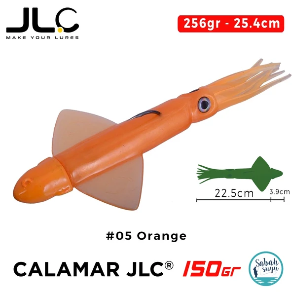 JLC Calamar 150 Set 26.4cm 256gr #05 Orange Silikon Kalamar ürün görseli 1
