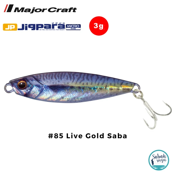 Major Craft Jigpara Micro JPM-3gr 30mm #85 Live Gold Saba ürün görseli 1
