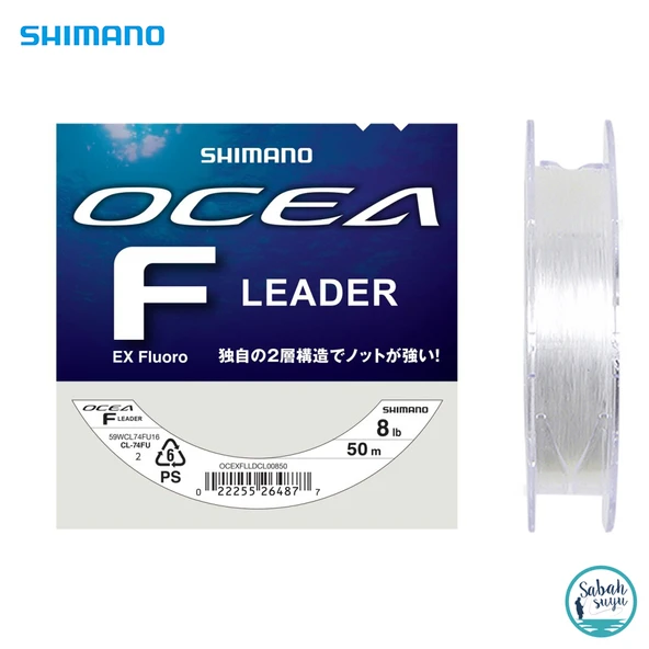 Shimano Ocea EX Leader Fluorocarbon Şok Lider Misina 0.24mm 8lb 50mt ürün görseli 1