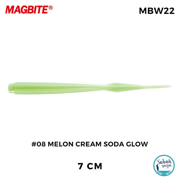 Magbite Jamming 7cm #08 Melon Cream Soda Glow Kokulu Silikon Yem (7 Adet) ürün görseli 1