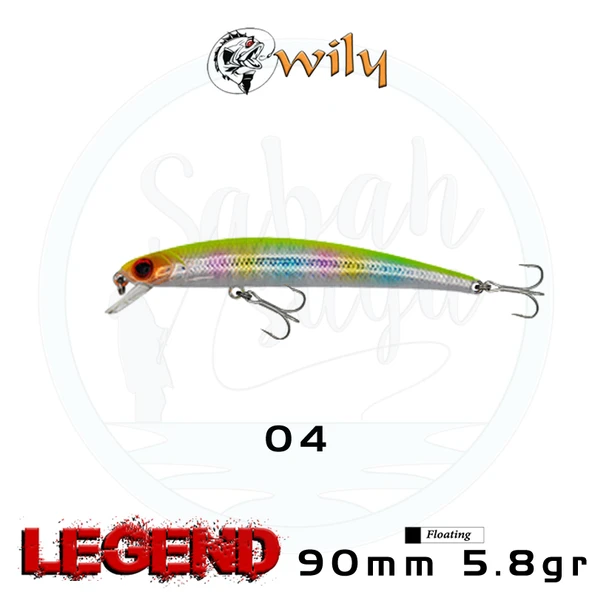Wily Legend 90F 9cm 5.8gr No:04 Maket Balık ürün görseli 1