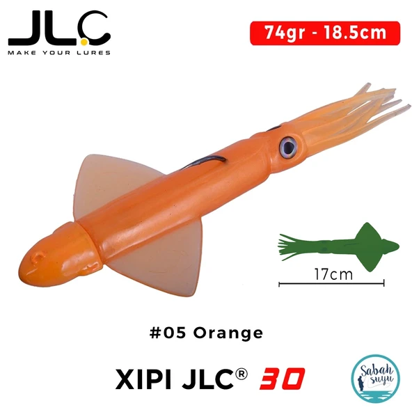 JLC Xipi 30 Set 74gr 18.5cm #05 Orange Silikon Kalamar ürün görseli 1