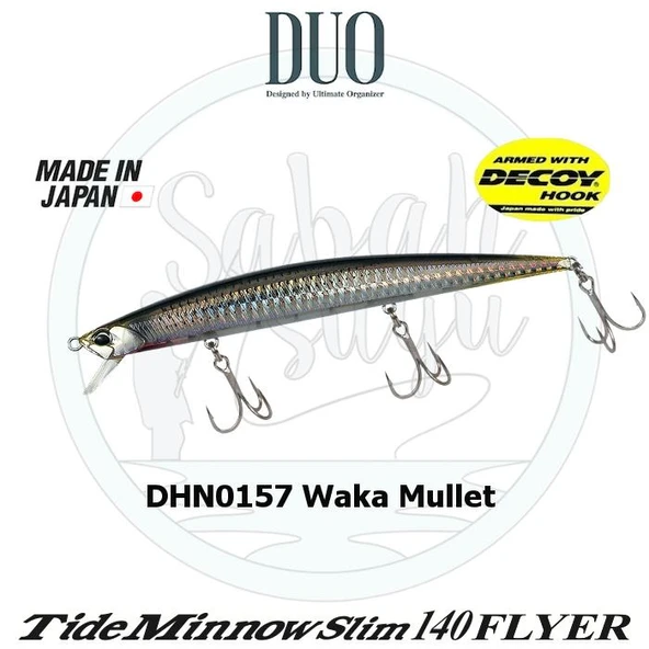 Duo Tide Minnow Slim 140 FLYER DHN0157 Waka Mullet Sahte Balık ürün görseli 1
