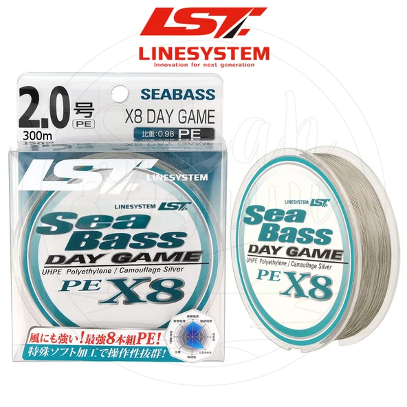 Linesystem Seabass Day Game X8 İp Misina PE 2.0 0.23mm 32lb 300mt ürün görseli 1