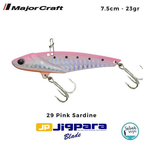 Major Craft Jigpara JPB-75 Blade Vibrasyon Jig 75mm 23gr #29 Pink Sardine ürün görseli 1
