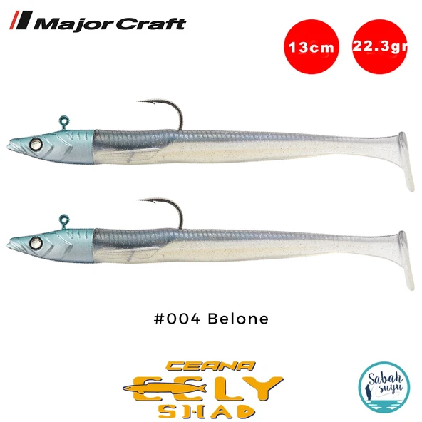 Major Craft Ceana Eely Shad CES-130 13cm 22.3gr Silikon Balık #004 Belone ürün görseli 1