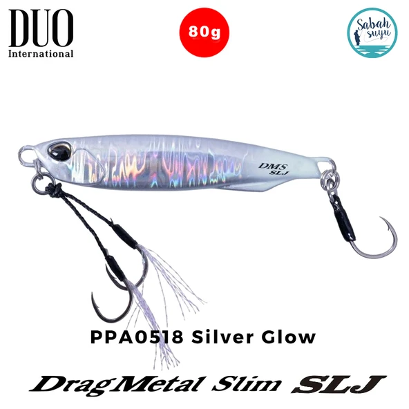 Duo Drag Metal Slim SLJ Jig 80gr 90mm PPA0518 Silver Glow ürün görseli 1