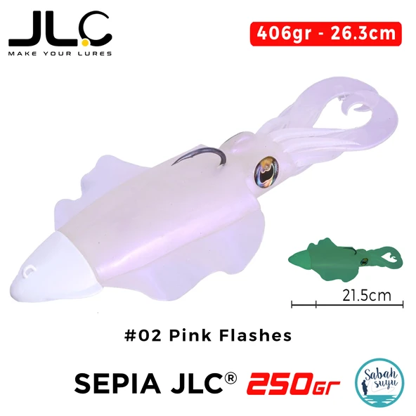 JLC Sepia 250 Set 406gr 26.3cm #02 Pink Flashes Silikon Sübye ürün görseli 1