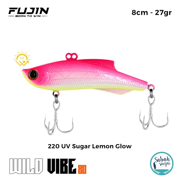 Fujin Wild Vibe 8cm 27gr Vibrasyon Suni Yem 220 UV Sugar Lemon Glow ürün görseli 1