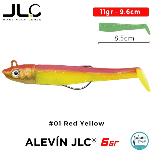 JLC Alevin Set 11gr 9.6cm #01 Red Yellow Silikon Balık ürün görseli 1