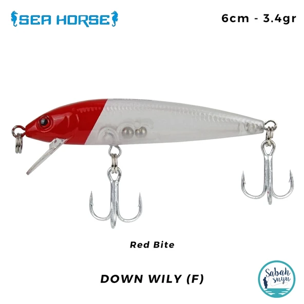 Sea Horse Down Wily (F) 6cm 3.4gr Red Bite ürün görseli 1