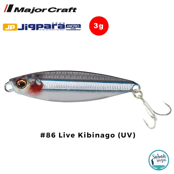Major Craft Jigpara Micro JPM-3gr 30mm #86 Live Kibinago (UV) ürün görseli 1