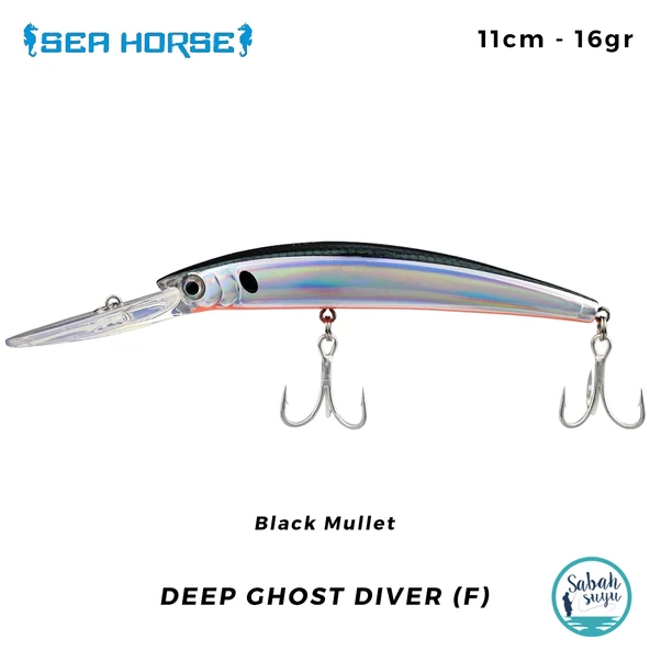 Sea Horse Deep Ghost Diver (F) 11cm 16gr Black Mullet ürün görseli 1